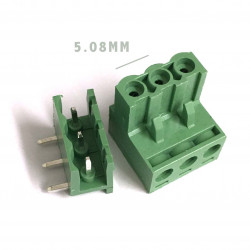 TERMINAL BLOCK 5.08MM 3-POS 90D MOUNT 3 SETS