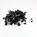 FERRULE TERMINALS E1008 (18AWG) TG-JT BLACK 20PCS