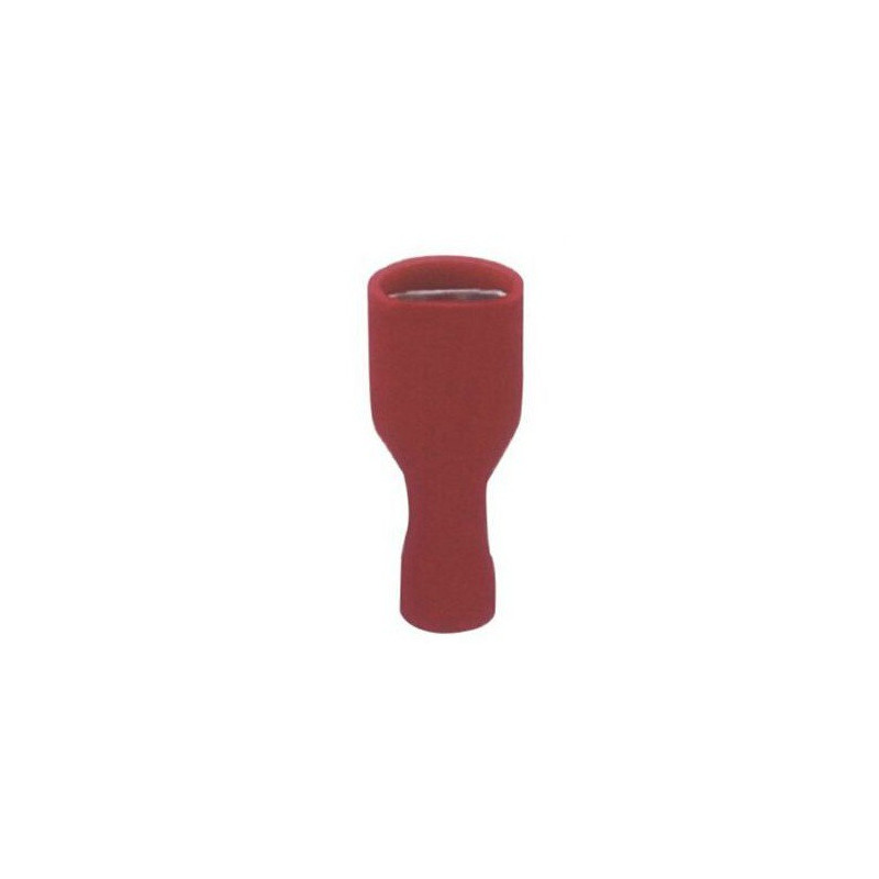 INSULATED QUICK CONNECTOR RED (F) 1.25-187 10PCS