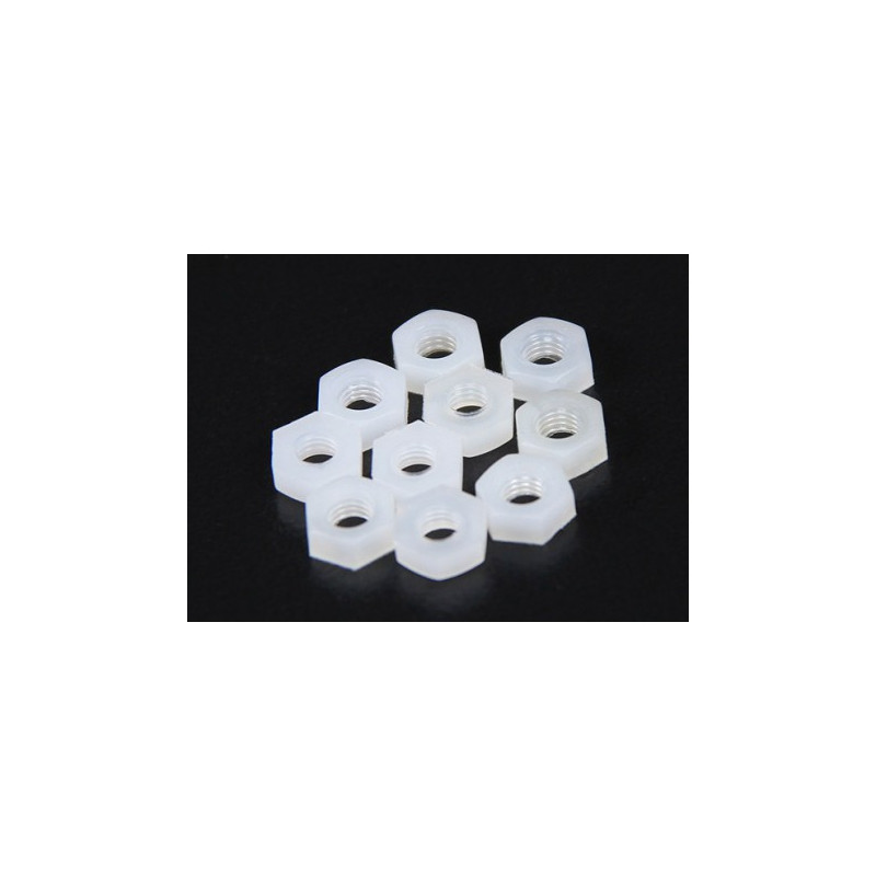 SCREW NYLON PN-4 NUT 10PCS