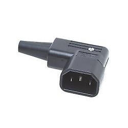 IEC POWER PLUG HORIZONTAL RIGHT ANGLE 3-PIN