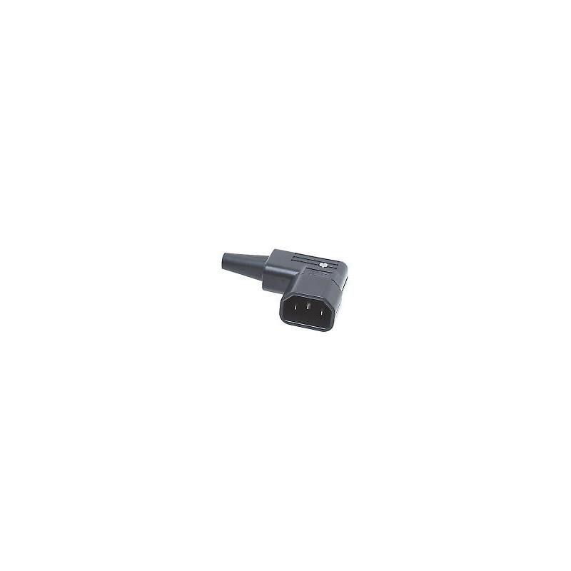 IEC POWER PLUG HORIZONTAL RIGHT ANGLE 3-PIN