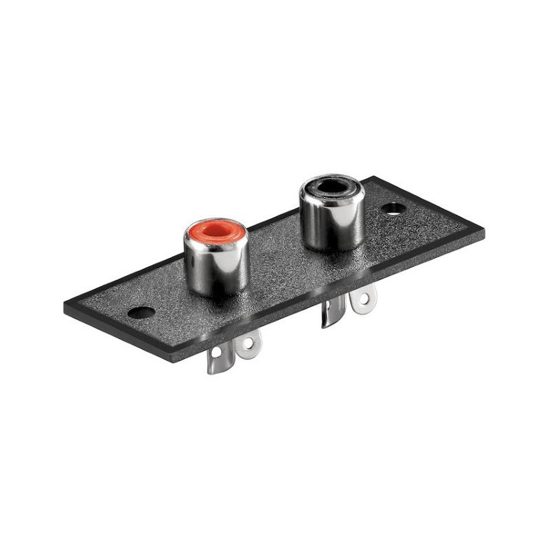 RCA PLUG X2 CHASSIS MOUNT