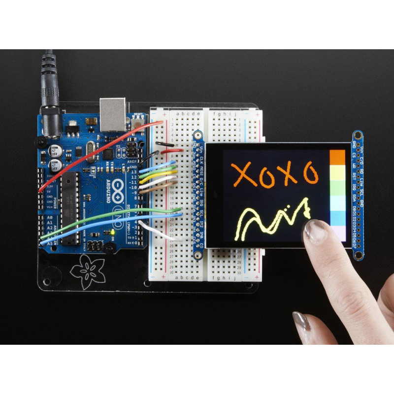 2.8" TFT LCD W/ CAP TOUCH BREAKOUT BOARD W/MicroSD SOCKET