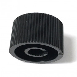 KNOB PLASTIC BLACK