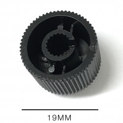 KNOB PLASTIC BLACK