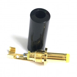 DC POWER PLUG 1.7MM X 4MM GOLD PLATED NO STRAIN RELIEF