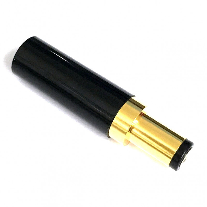 DC POWER PLUG 2.1MM X 5.5MM GOLD PLATED NO STRAIN RELIEF