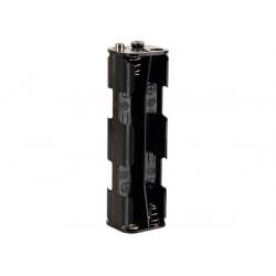 BATTERY HOLDER, AAx8, w/9V...