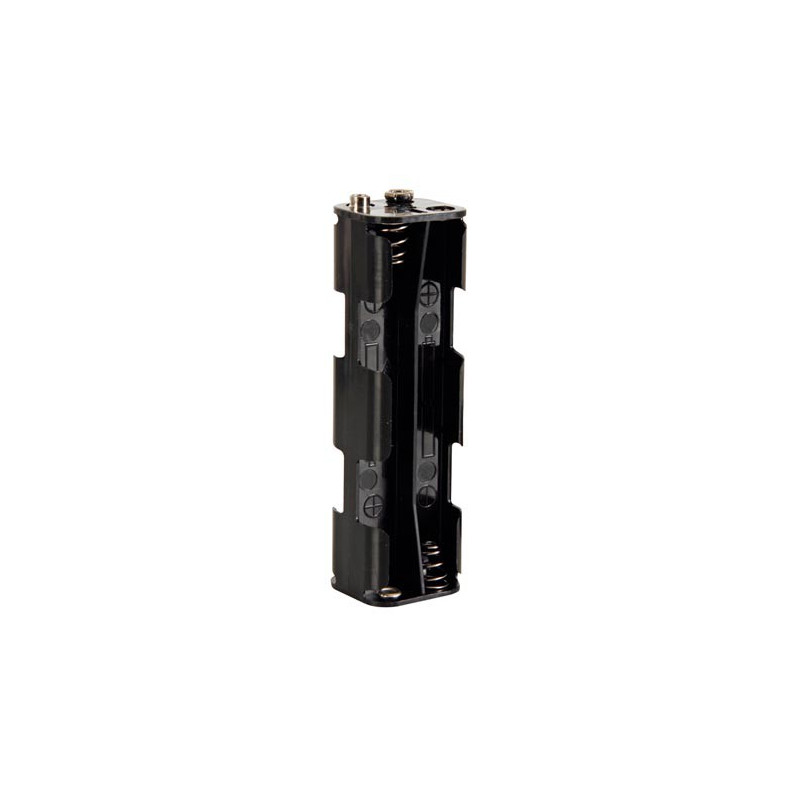 BATTERY HOLDER, AAx8, w/9V CLIP