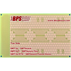 SMTBOARD-SIZE3U-THIN (1/32") SOIC, 1SIDE PAD/GND, 1.6X1CM 