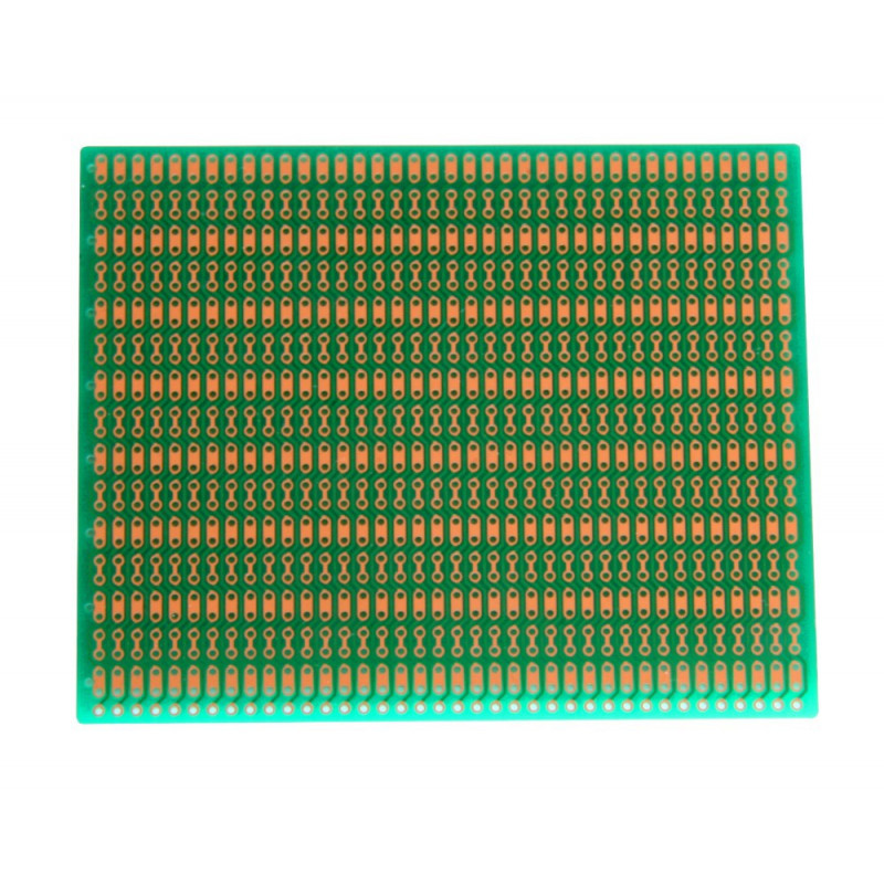 BUSBOARD-2 ZIG-ZAG TRACKS, 100X80MM, 1 SIDED, SOLDERMASK