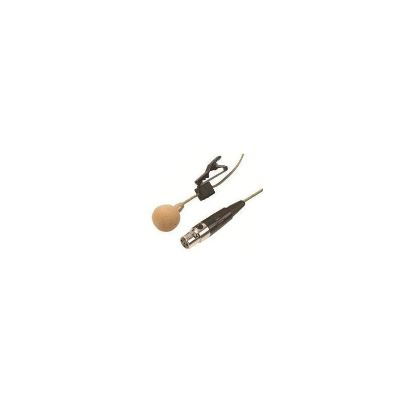 MICROPHONE, CLIP ON LAVALIER, MINI XLR, BEIGE