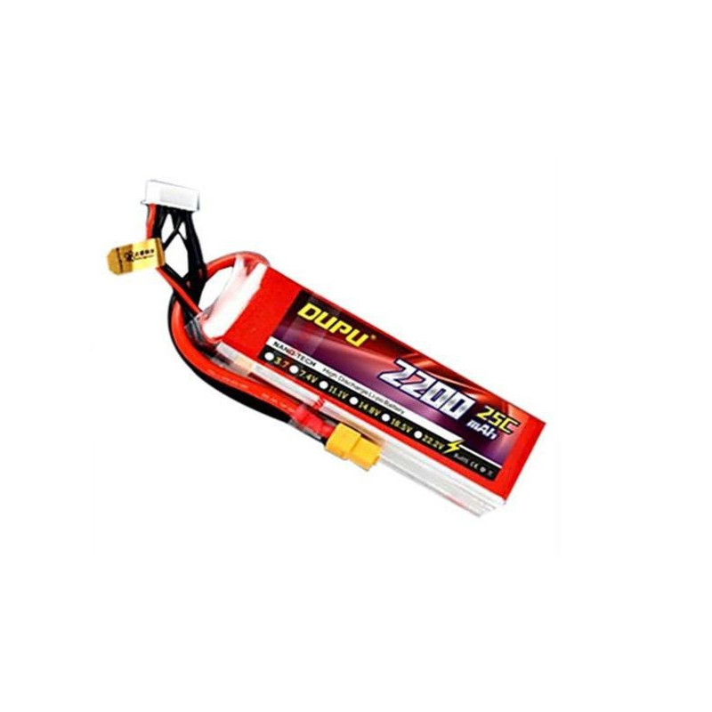 BATTERY LITHIUM POLYMER 7.4V 2200MAH 25C