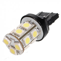 LED AUTO LAMP, T20-5050-13SMD, WHITE 4500K, 12V