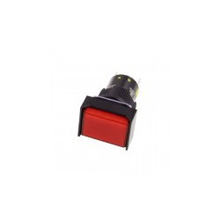 PUSH BUTTON SR33R21 W/12V LAMP MOM (RED)