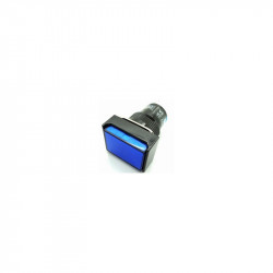 PUSH BUTTON SR33R21 W/12V LAMP MOM (BLUE)