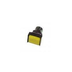 PUSH BUTTON SR33R21 W/12V LAMP MOM (YELLOW)