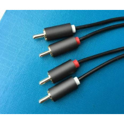 AUDIO CABLE, 2 RCA(M) TO 2 RCA(M), AQ508, 1.8M