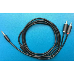 AUDIO CABLE, 3.5MM(M) ST TO 2 RCA(M) 3M