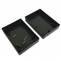 ENCLOSURE, PLASTIC BOX BLACK 90X35X65MM