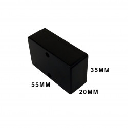 ENCLOSURE, PLASTIC BOX 60X35X20MM BLACK