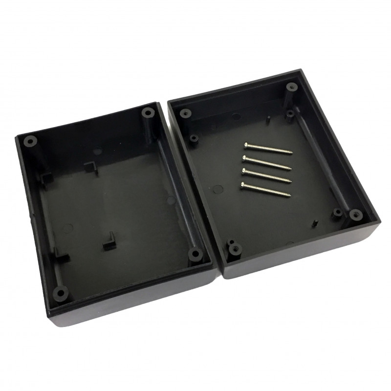 ENCLOSURE, PLASTIC BOX BLACK 94X74X43MM