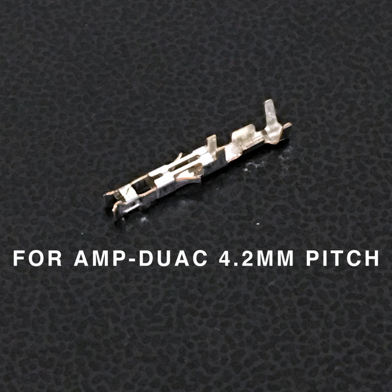 CONNECTORS, AMP-DUAC, (F) PINS, 22-26AWG 10/PKG