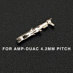 CONNECTORS, AMP-DUAC, (F) PINS, 22-26AWG 10/PKG