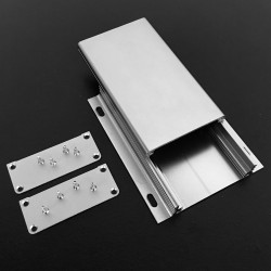 ENCLOSURE, ALUMINUM SHUTTER BOX 112X62(84)X25MM