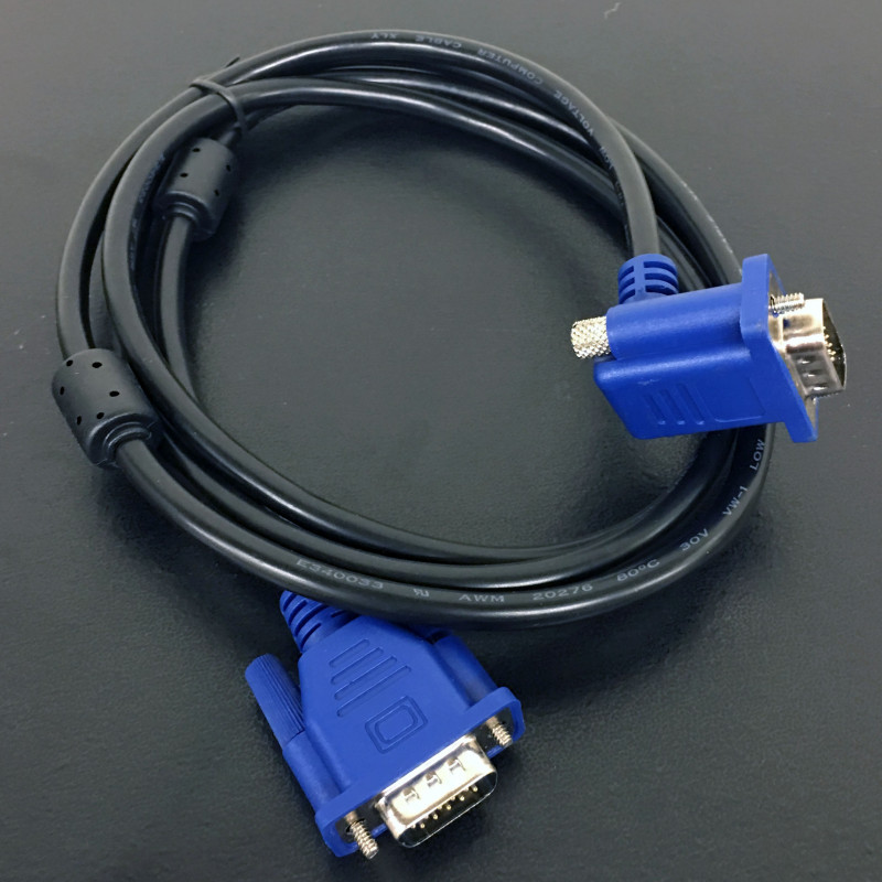 VIDEO CABLE,VGA,M/M, RIGHT ANGLE,90 DEGREES,1.5M