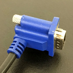 VIDEO CABLE,VGA,M/M, RIGHT ANGLE,90 DEGREES,1.5M