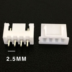 CONNECTORS, JST, XHS, 4PIN, 2.50MM (M/F) 4 SETS