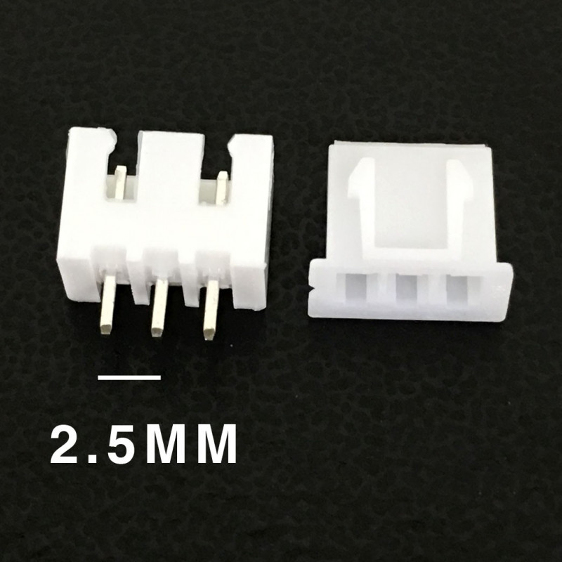 CONNECTORS, JST, XHS, 3PIN, 2.50MM (M/F) 4 SETS