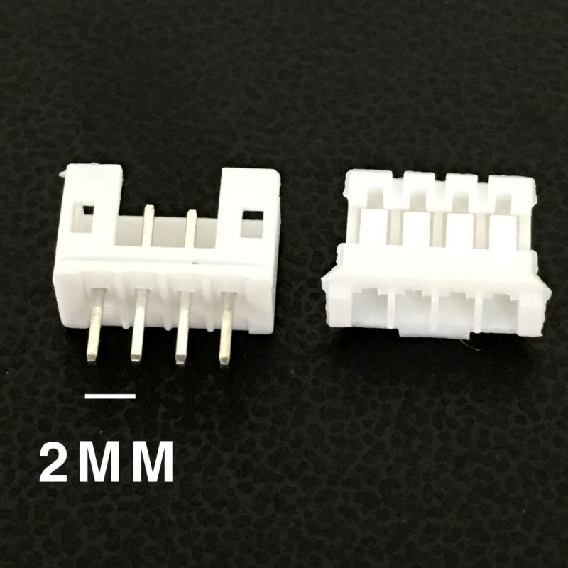 CONNECTORS, JST, XHS, 4PIN, 2MM (M/F) 4 SETS