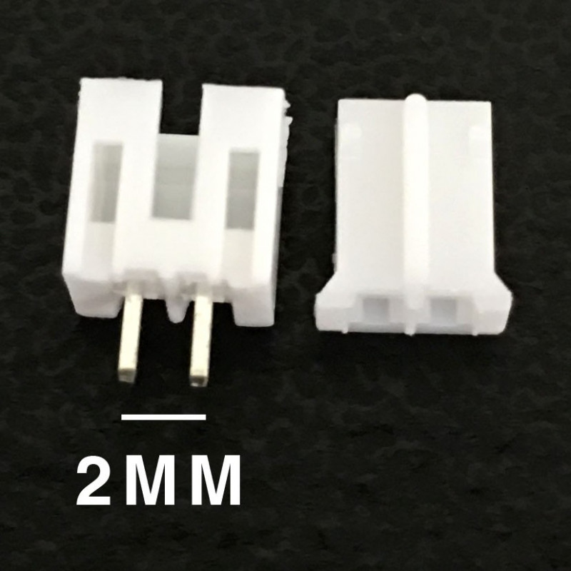 CONNECTORS, JST, XHS, 2PIN, 2MM (M/F) 5 SETS