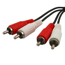 AUDIO CABLE, 2 RCA(M) TO 2 RCA(M), 1.5M