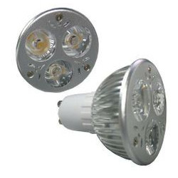 LED SPOT LIGHT, GU10, 110V, 3x1W, WARM WHITE