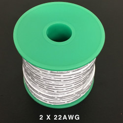 HOOK UP WIRE 2X22AWG W/W...