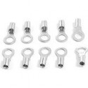 BARE RING CONNECTORS, RNB1.25-4S, NO.8 (4.3mm) STUD, 22-16AWG 10PC/PKG