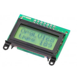 LCD 8X2 CHARACTER - BLACK BEZEL PARALLEL INTERFACE