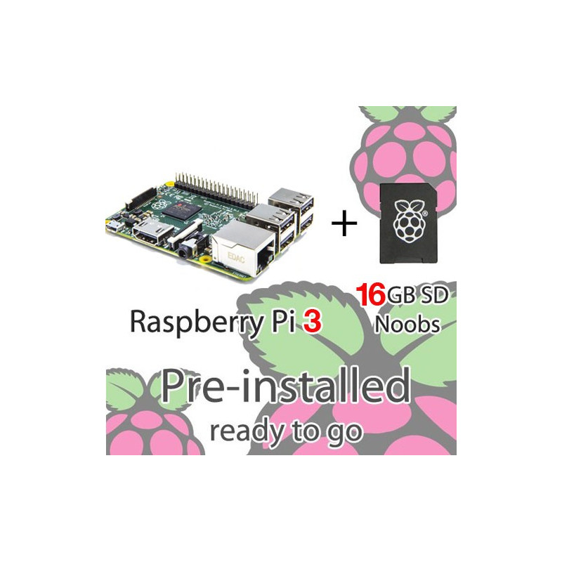 RASPBERRY PI 3 WITH NOOBS 16GB