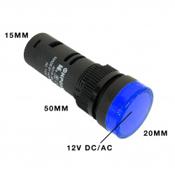 PILOT LAMP LED 12VDC BLUE...