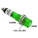 PILOT LAMP 12V DC/AC GREEN N-004