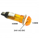 PILOT LAMP 24V DC/AC LAMP ORANGE N-017