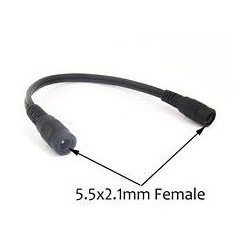 2.1MM DC POWER CABLE F/F 0.6m