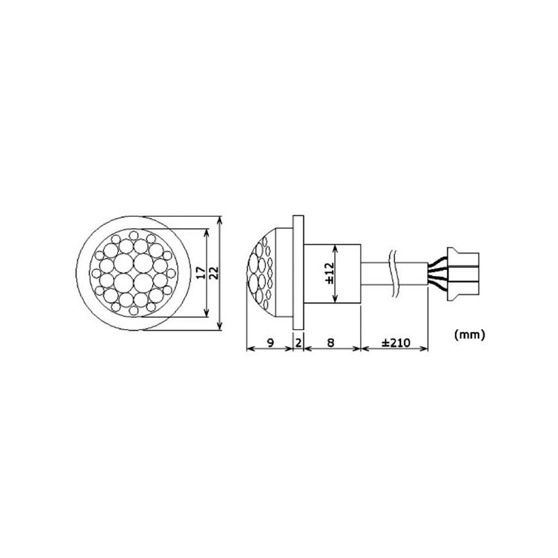 MINI PIR MOTION DETECTOR 12V