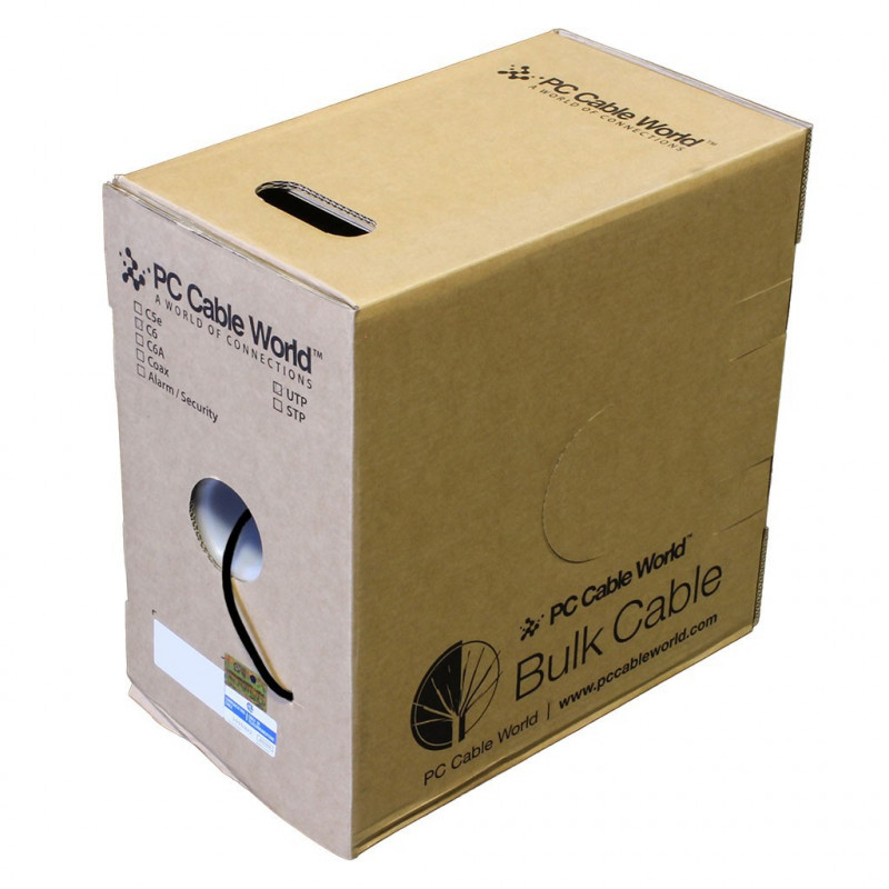 ETHERNET CABLE RJ-45 CAT5E BLACK (1000FT) BOX