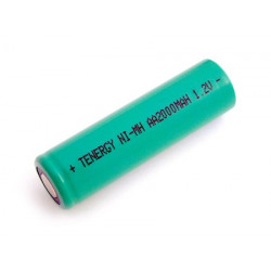 BATTERY, RECHARGEABLE, AA NiMH 2000MAH FLUSH TAB