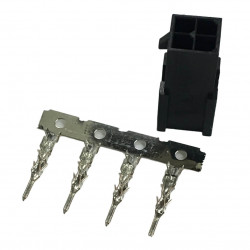 MOLEX CONNECTOR, PLUG, 4P, 3MM 2 ROW W/PINS